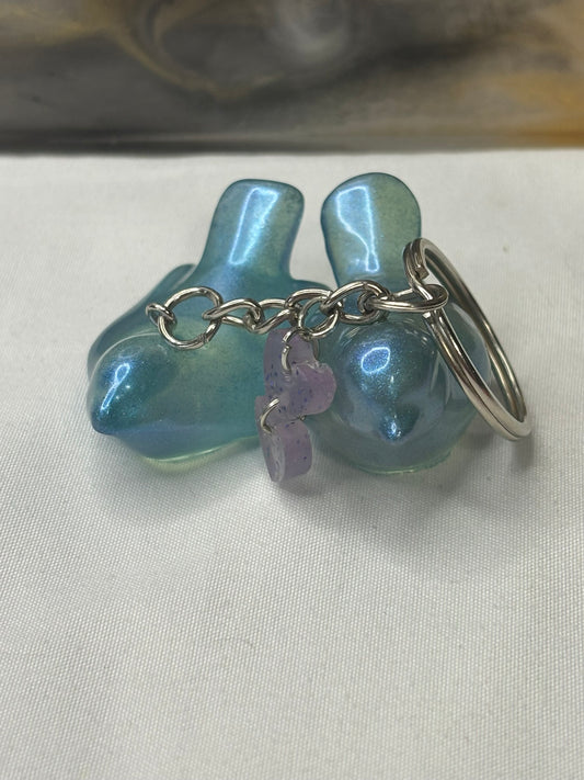 porte-clé d'un couple d'oiseau