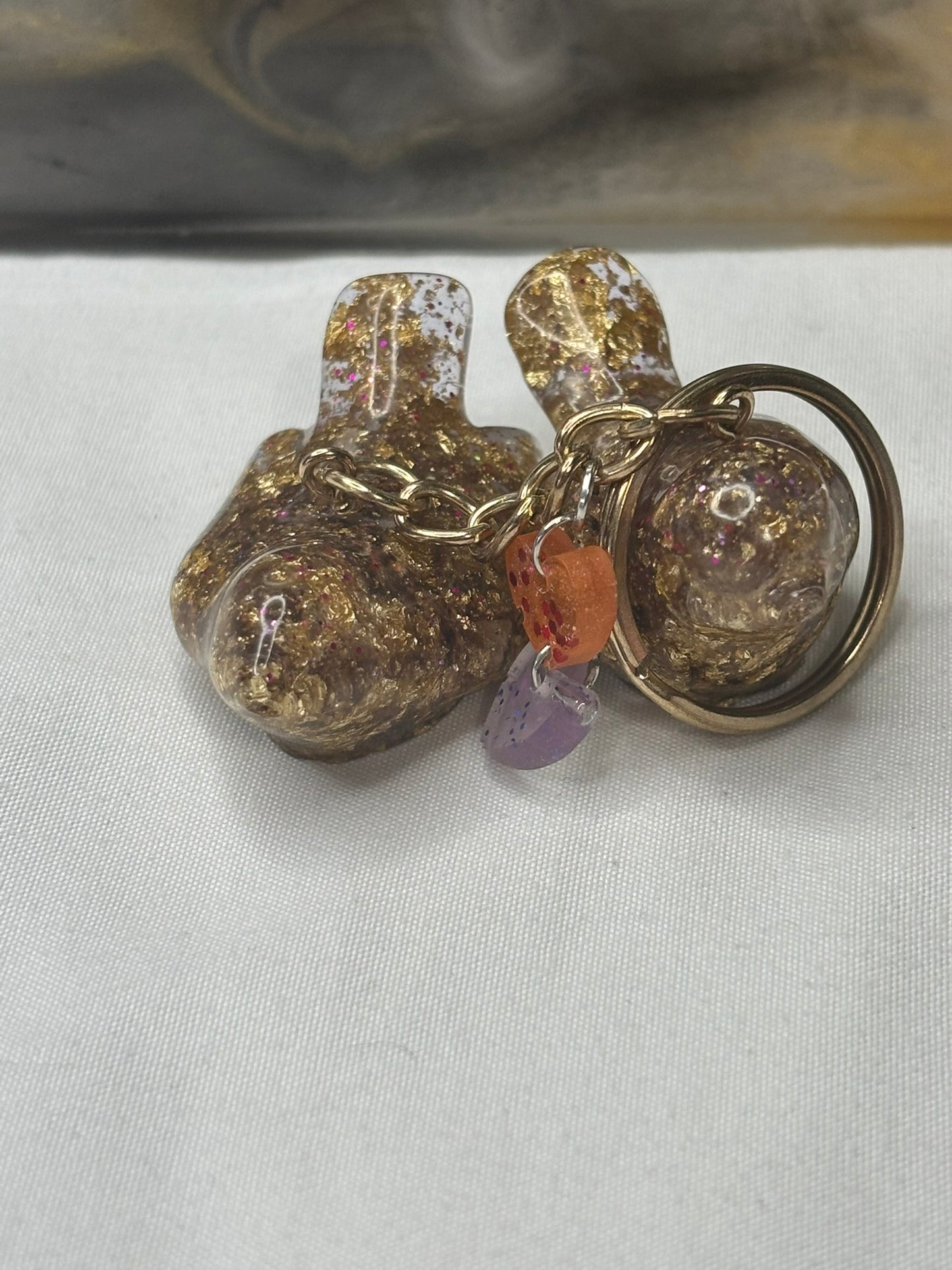 porte-clé d'un couple d'oiseau